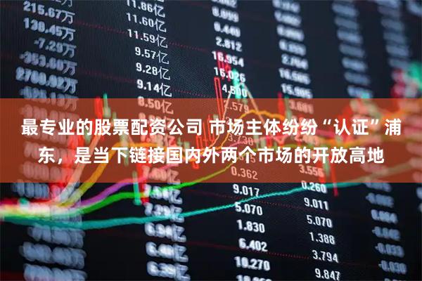 最专业的股票配资公司 市场主体纷纷“认证”浦东，是当下链接国内外两个市场的开放高地
