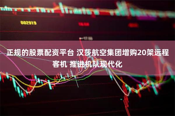 正规的股票配资平台 汉莎航空集团增购20架远程客机 推进机队现代化
